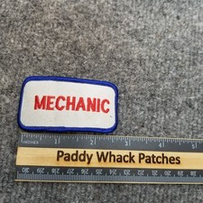 Vintage Mechanic Patch Work Uniform Name Tag Car Shop V8k