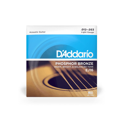D'Addario Phosphor Bronze Akustiksaiten Stärke 12-53 VERSIEGELT