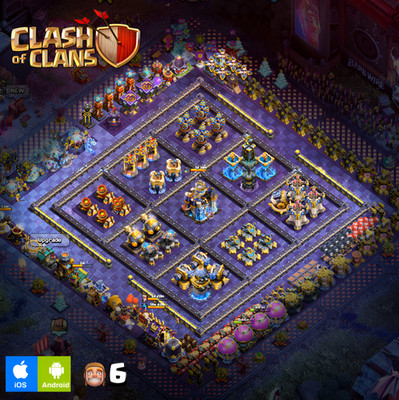 TH18 Maxed Wall  105-105-68-80-55-17 Heroes High Equip, Many Scenery & Skins