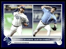 2022 Topps Update Royal Blue Dusten Knight/Phoenix Sanders Tampa Bay Rays #US172