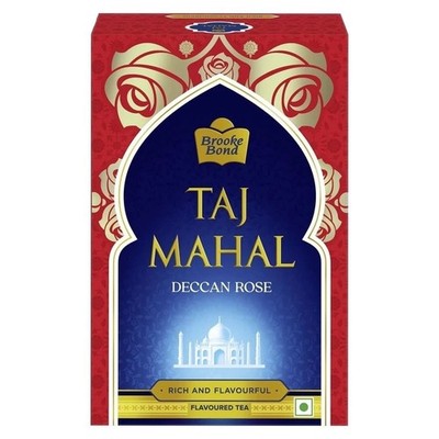 Taj Mahal Deccan Rosentee 250gm Packung|Chai mit Rosengeschmack - Tee mit Pre...