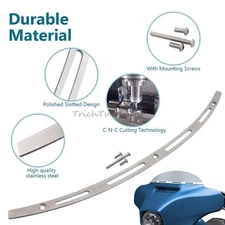 Motorcycle Fairing Windshield Trim for Harley Ultra Limited Low FLHTKL 2015-2019