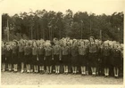 Lg. Port. Photo: RARE! Female German Jugend Uniformed Girls Truppe Lined Up 1941