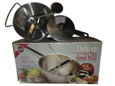 Pre-owned Norpro Deluxe 18/10 Stainless Steel Food Mill In Box.