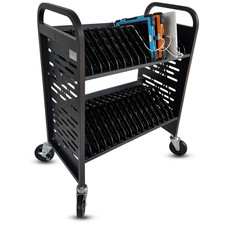 OPENBOX 32-Device Open Laptop Charging Cart, Chromebook Charging Station