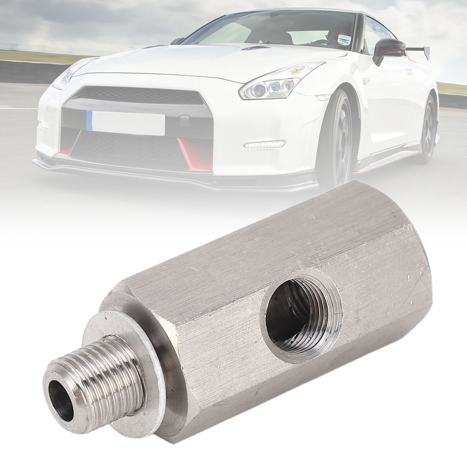 M10x1.0 Oil Pressure Sensor Tee Adapter Turbo Feed Line Gauge High Performance