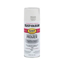 Rust Oleum Clean Metal Primer 12 Ounce Flat White Oil Based Spray Paint