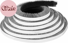 Door Brush Seal, 33Feet, Felt Pile Weather Stripping for Doors, Weather Strip fo