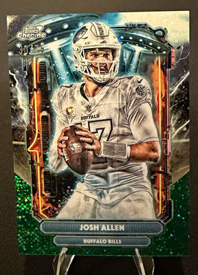 Topps 2025 Chrome Josh Allen Buffalo Bills Extraterrestrial Talent ET-7 /75