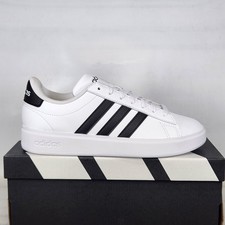 Size 5.5 - adidas Grand Court 2.0 - Cloud White / Core Black - Womens - GW9214