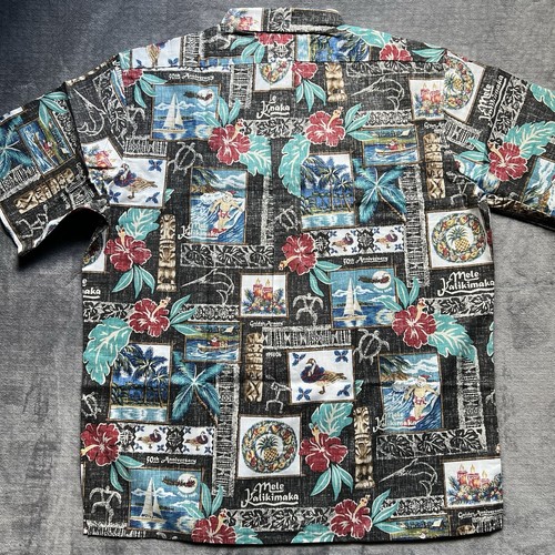 VTG 2006 Reyn Spooner Mele Kalikimaka Limited Issue XL Shirt Christmas Black - Bild 13 von 13