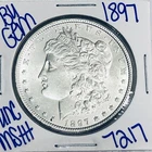 1897 BU UNCIRCULATED MORGAN SILVER DOLLAR AUTHENTIC U.S. MINT FREE SHIPPING 7217