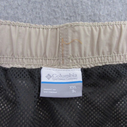 Columbia Mens Mountaindale Cargo Shorts 2XL x 9L Beige Belted Y2K Hiking - Picture 4 of 9
