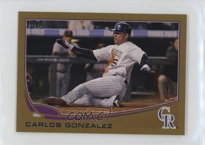 2013 Topps Mini Gold 62/62 Carlos Gonzalez #5 1j9