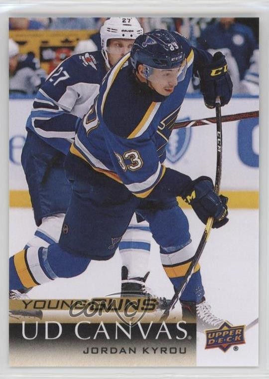 2018-19 Upper Deck UD Canvas Young Guns Jordan Kyrou #C225 17ex