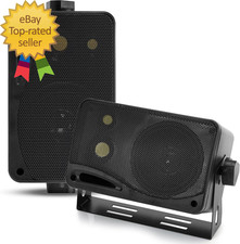 3 Way Indoor Outdoor Speaker System 3.5 Inch 200W Pair of Mini Box