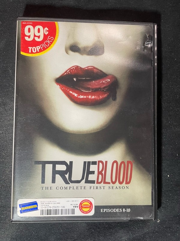 $1 DVD TRUE BLOOD SEASON 1 EPISODES 8-10 HBO VAMPIRE TV SOOKIE STACKHOUSE