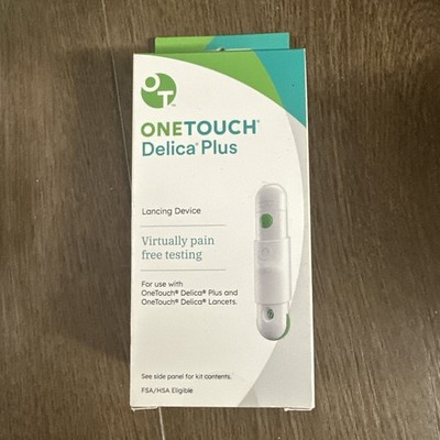 OneTouch Delica Plus Lancing Device with 10 Lancets Exp 2028+