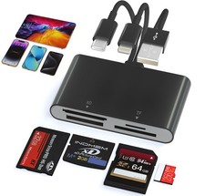 Memory Card Reader - 4 in 1 SD/MicroSD/MS/XD Stick Black