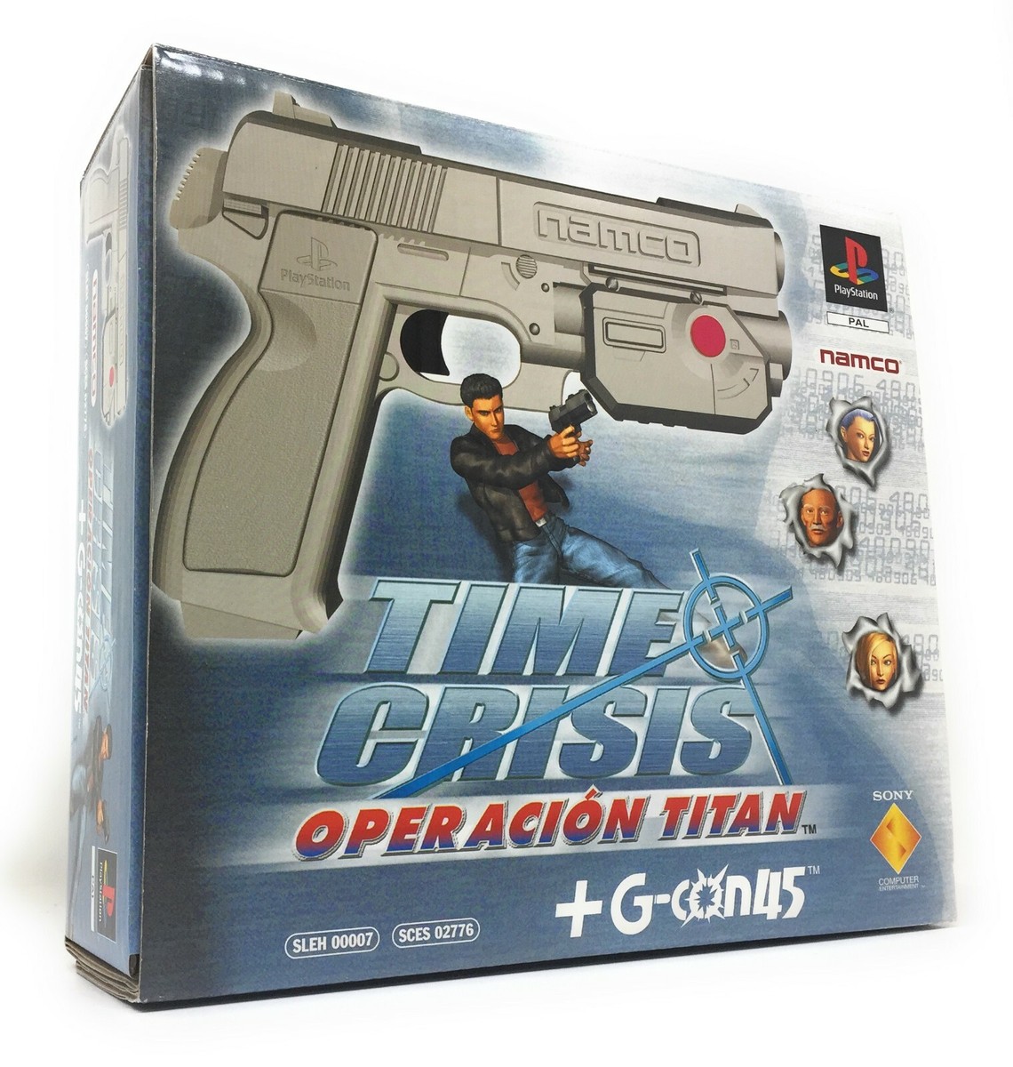 Time Crisis Operation Titan G-Con45 Light Gun Sony PS1 Rare Box