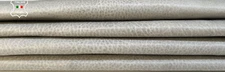 DIRTY LIGHT GREY DISTRESSED Italian Goatskin leather 2 skins 8sqf 0.8mm B9551