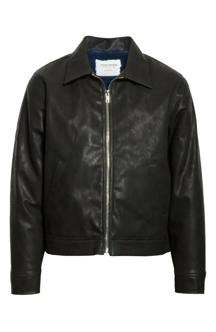 NOON GOONS Faux Leather Jacket Size 2XL | eBay