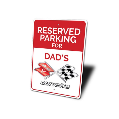 Reserved Parking Chevy Corvette Metal Sign Chevrolet Automotive Car Man Cave - Picture 4 of 4
