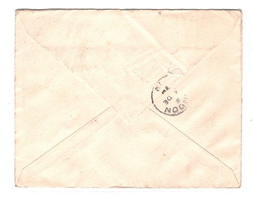 IRAQ Early Air Mail Cover YELLOW ETIQUETTE Baghdad 1928? London {samwells}MA1171 - Picture 3 of 10