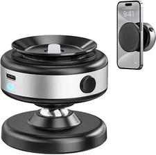 360° Adjustable Electric Vacuum Magnetic Suction Cup Phone Mount for iPhone