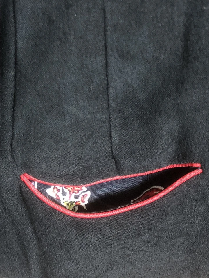 NUEVO Desert Diva Sherry Holt Mujer Chaqueta Negra Botones Bolsillos Forrados Talla S M L XL Foto 4 de 4