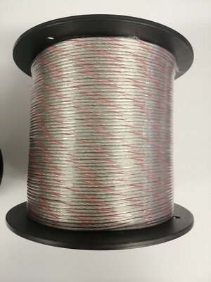 HAMA Lautsprecherkabel, 2x 1,5 mm², Transp.-Silb., Art.: 86656, Meterware