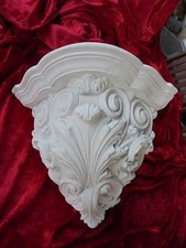 Eck-Konsole, Stuck, Wandlampe, Wandleuchte "Konsole" Fassadenstuck, Steinguss