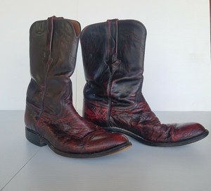 exotic ostrich boots