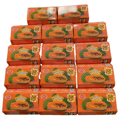  PAPAYA SEIFE & HONIG +Q10 SEIFE 14 x 125g *ASANTEE THAILAND*