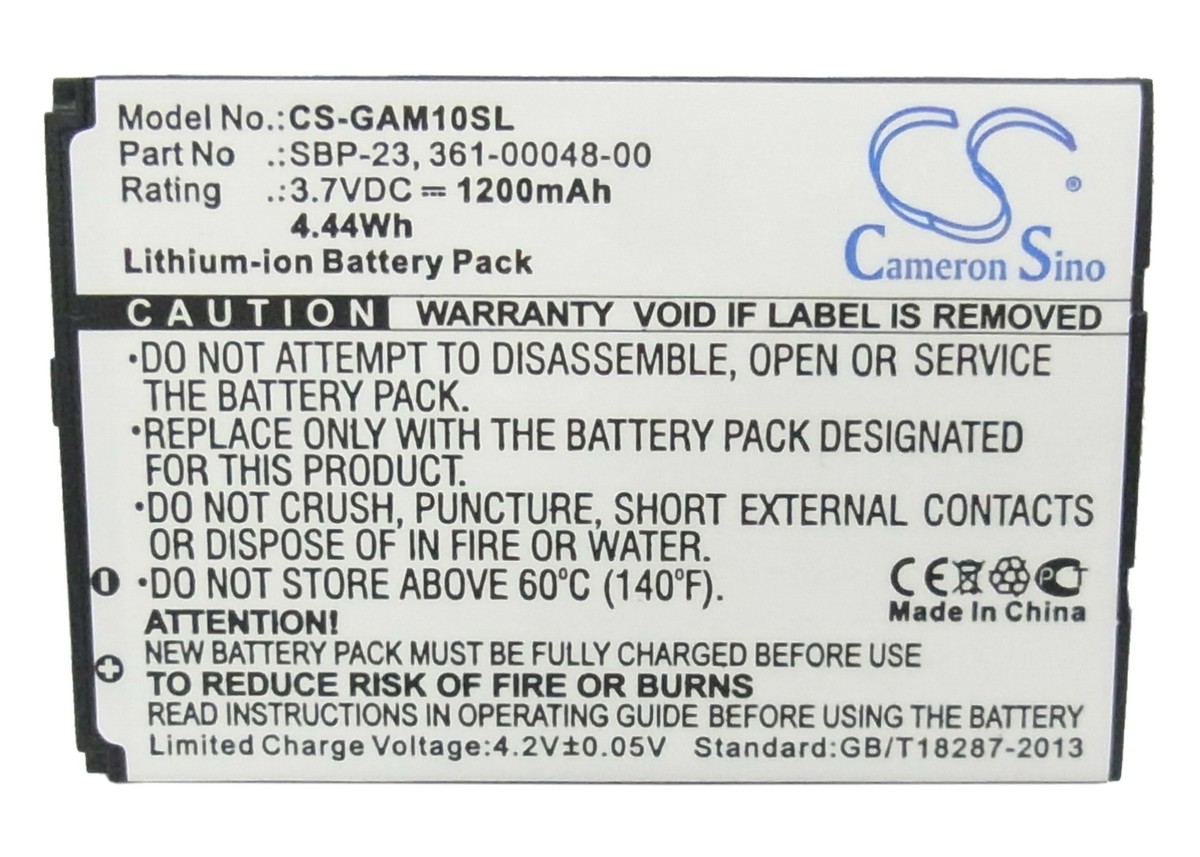 3,7V Akku Li-Ion für Garmin-Asus Nüvifone M10E A10 T20 - ersetzt 361-00048-00