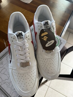 A Bathing Ape Bape Sta Low Shark White | eBay