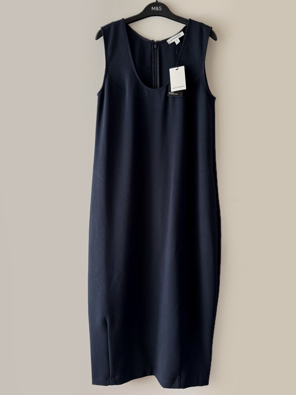 M&S Autograph Scoop Neck Midi Column Dress Size 10 Regular BNWT RRP £89