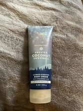 New Bath  Body Works FROSTED COCONUT SNOWBALL Ultimate Hydration Body Cream 8oz