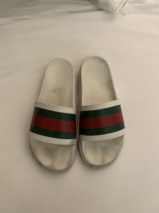gucci web slide black