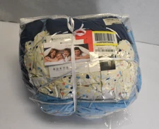 Kasentex Bed In A Bag Queen Size 7 Piece Set Premium Brushed Microfiber Blue