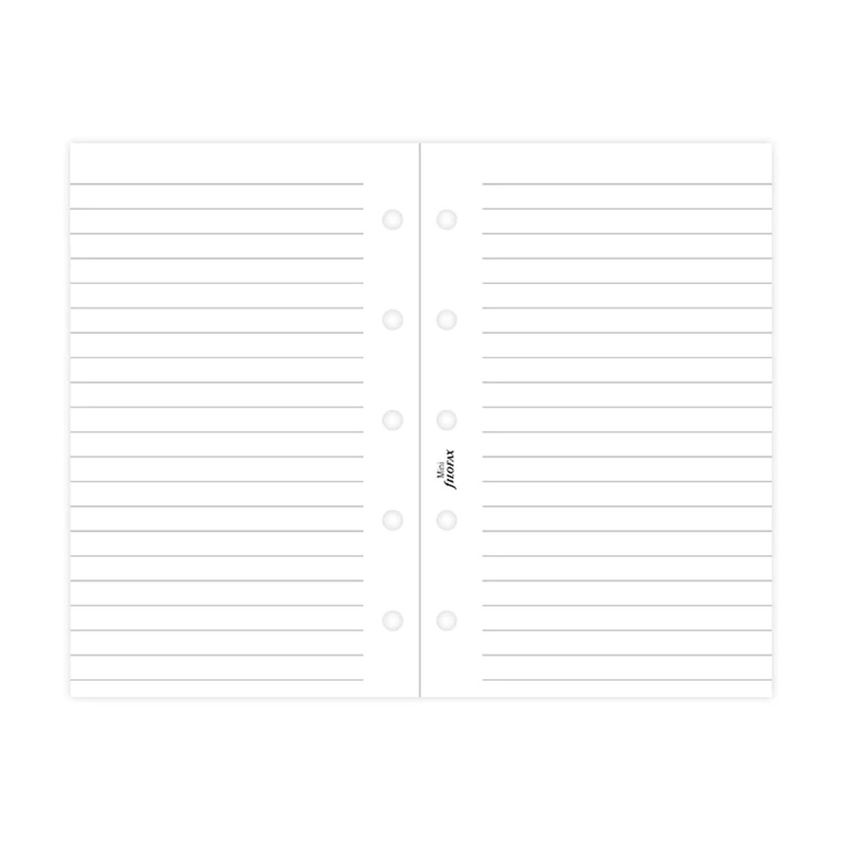 Papier Recharge Filofax - Feuilles Lignées Blanc Pour Organisateur | Compatible Mini, Poche, Personnel, A5, A4
