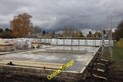 Foto 6x4 Gerüst rund um die Halle Cholsey Das Gerüst welches sich um 2012 befindet