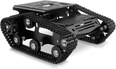 Smart Robot Car Chassis Kit Aluminum Alloy Big Tank Chassis with 2WD Motors f...