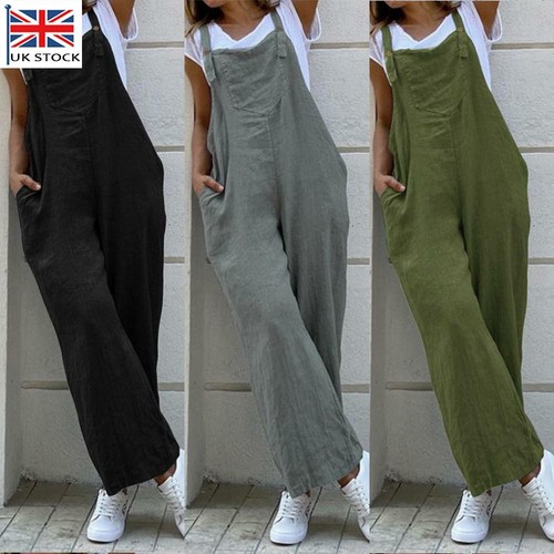 ladies cotton dungarees