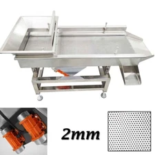 2mm Stainless Steel Linear Vibrating Screen Electric Shaker Double Motor 160W