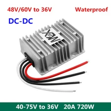 40-75V to 36V 20A 720W waterproof regulator module 48V/60V to 36V DC-DC