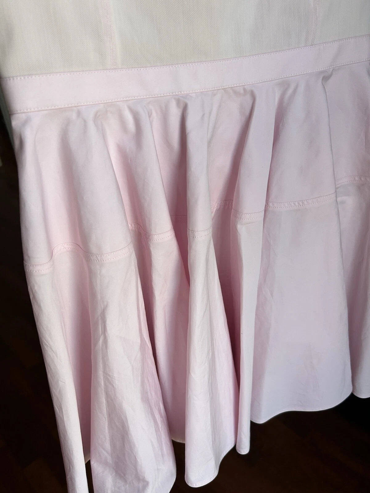 Abito tubino Alexander Wang aderente e svasato in popeline rosa 8