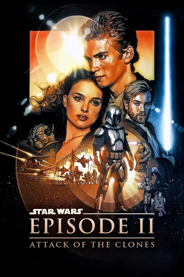 Star Wars: Episode 2 - Attack of the Clones Movie Poster | 11x17 | 2002 | NEW