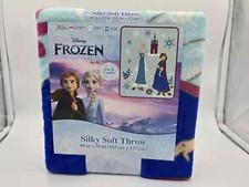 Frozen Elsa Anna Silky Soft Throw Blanket 40 X 50 NEW