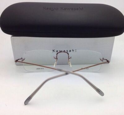 New KAZUO KAWASAKI Eyeglasses MP 631 03 53-19 Rimless Titanium